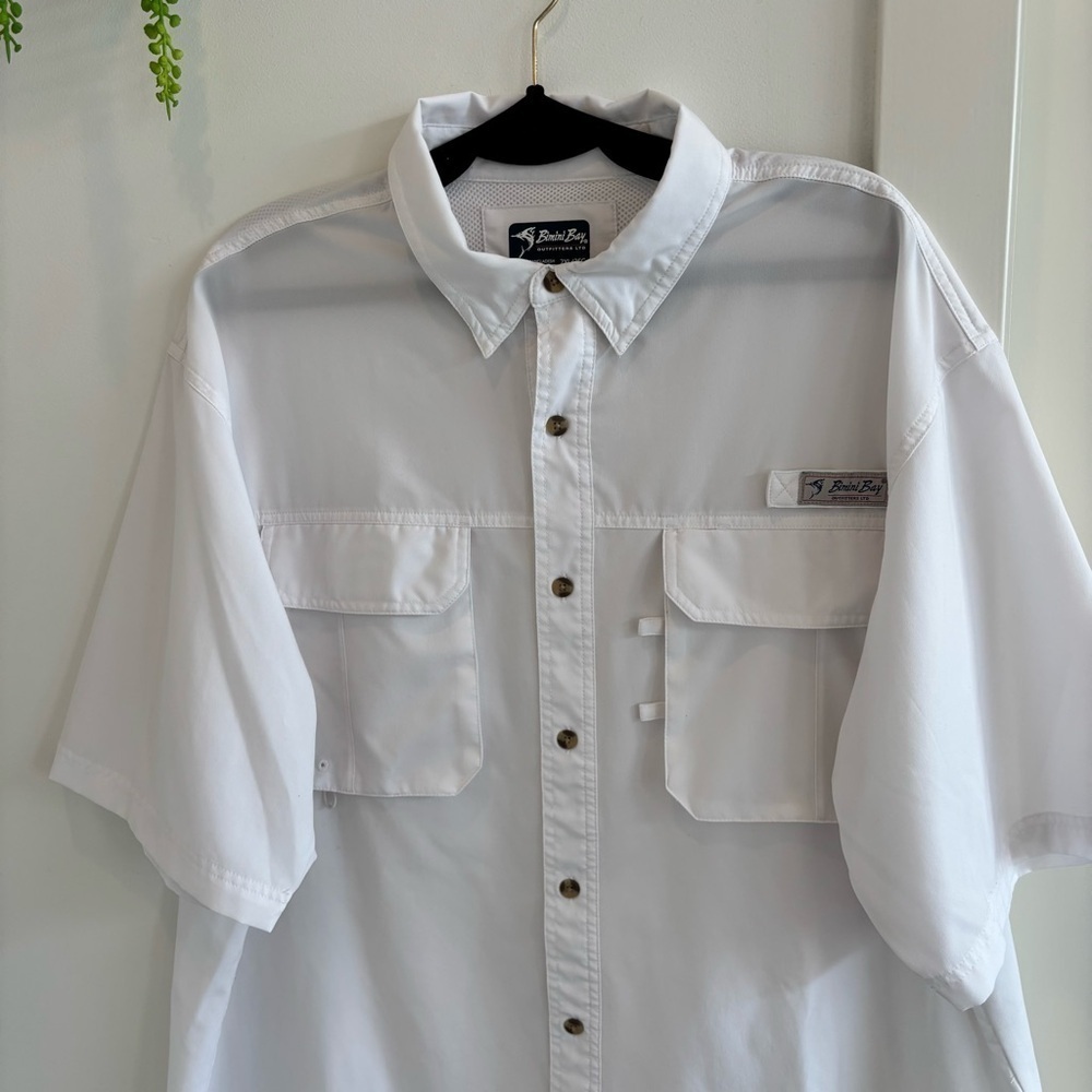 Bimini Bay Men's Fishing Boating Short Sleeve Button Down Shirt Wicking Size 2XL - Picture 3 of 12
